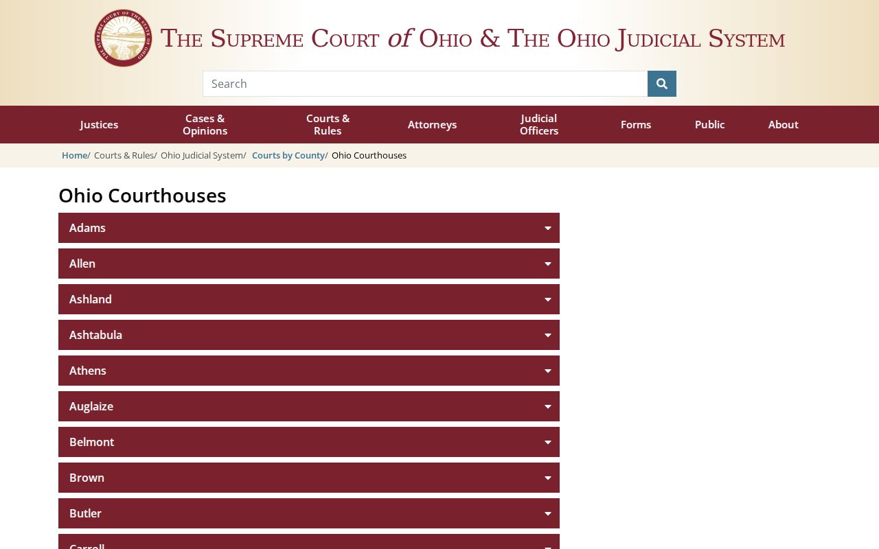 Portage County court docket Ravenna courthouse profile