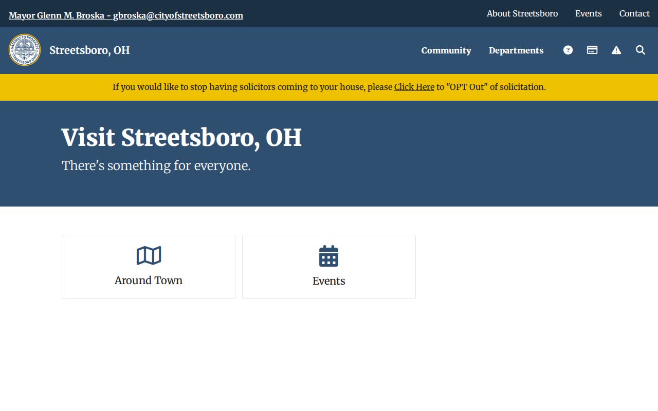 Portage County Streetsboro court docket city-government context